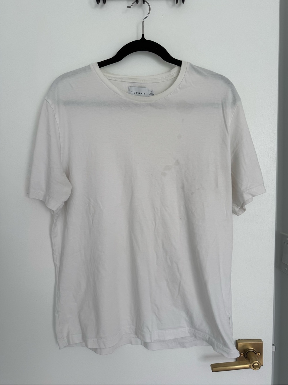 Topman White Short Sleeve Crew Neck Tee